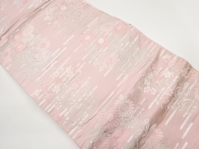 JAPANESE KIMONO / KUSABANA PATTERN ORIGIDASHI NAGOYA OBI